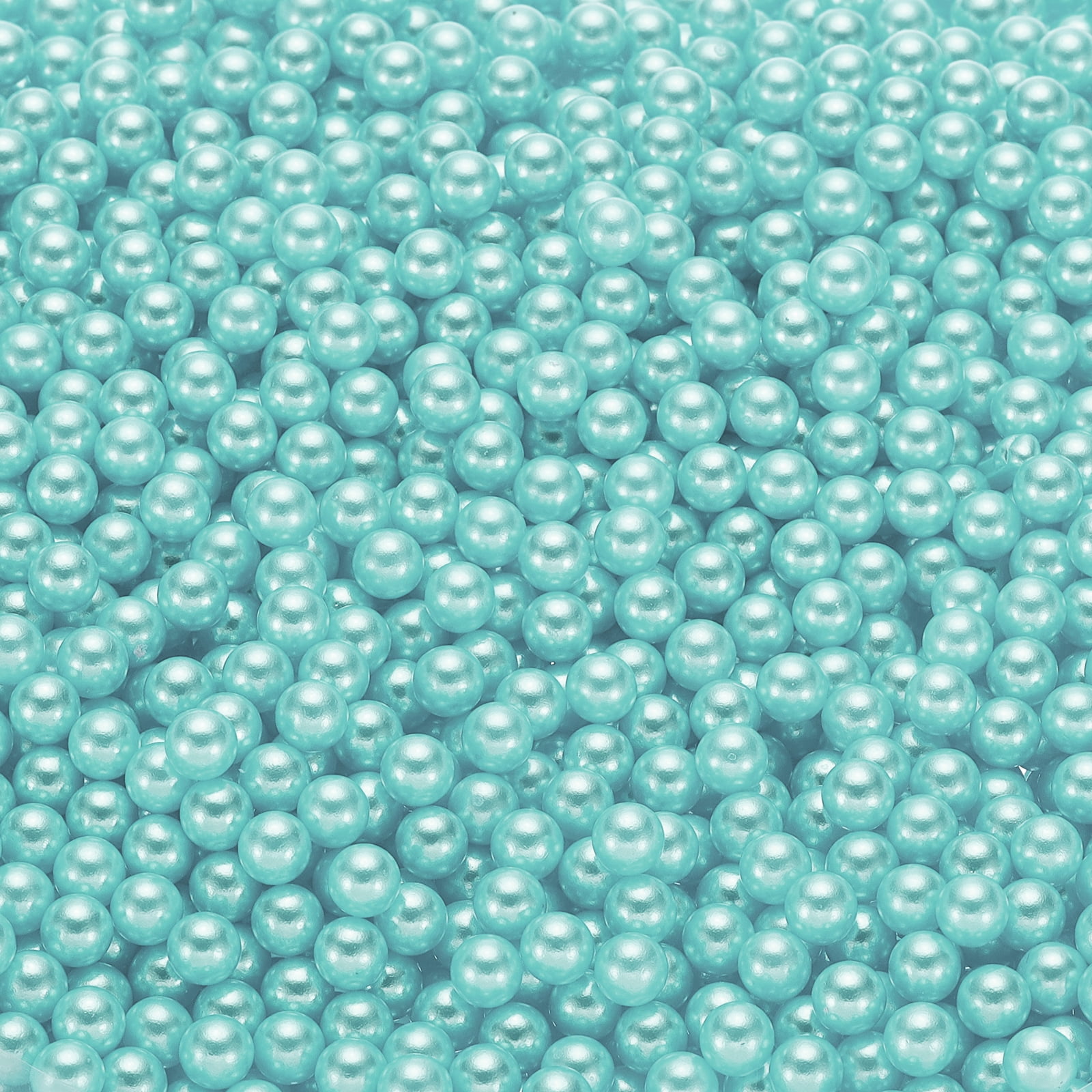 Unique Bargains Durable Faux Pearl for Crafting No Hole Pearls for Vase Fillers Light Blue