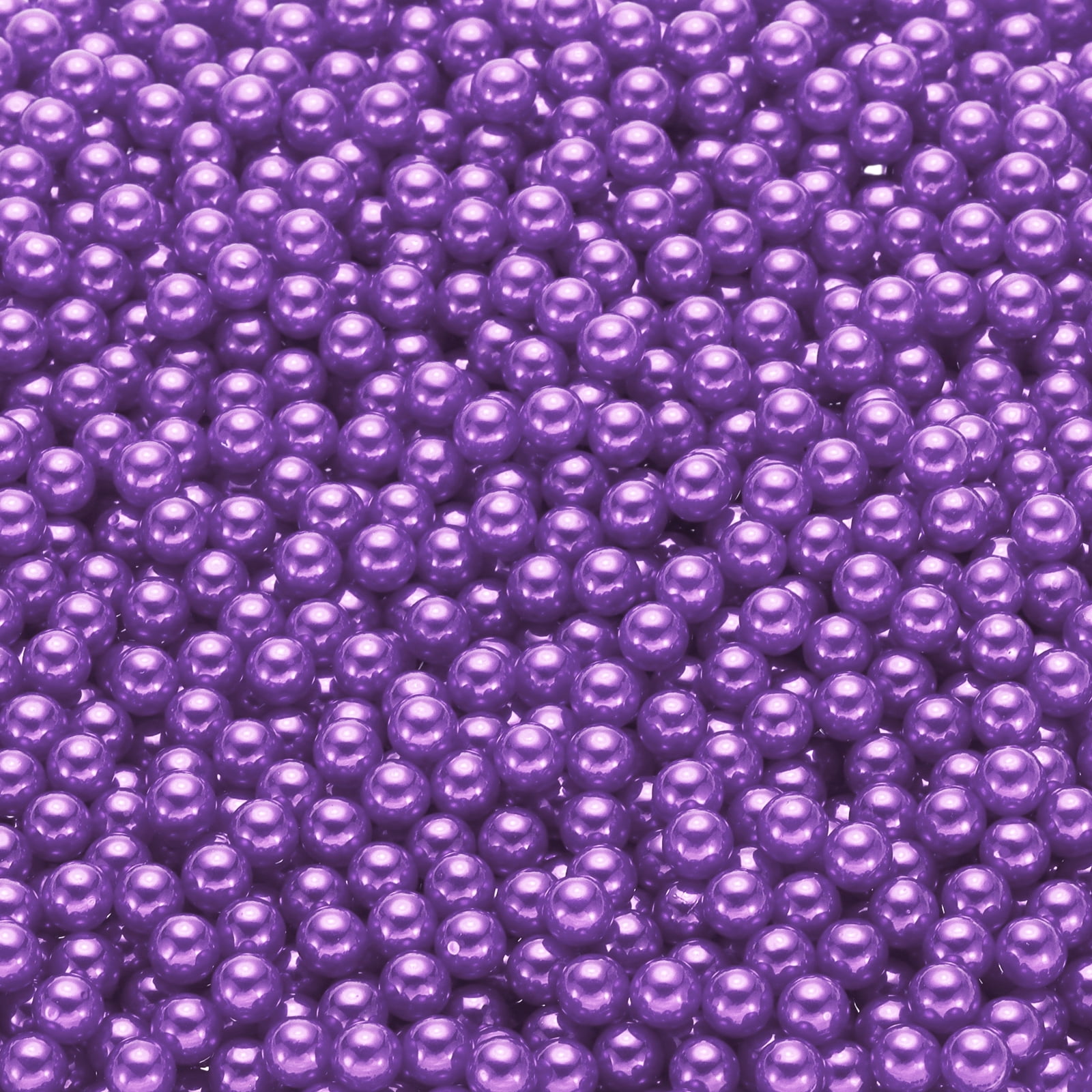 Unique Bargains Durable Faux Pearl for Crafting No Hole Pearls for Vase Fillers Purple