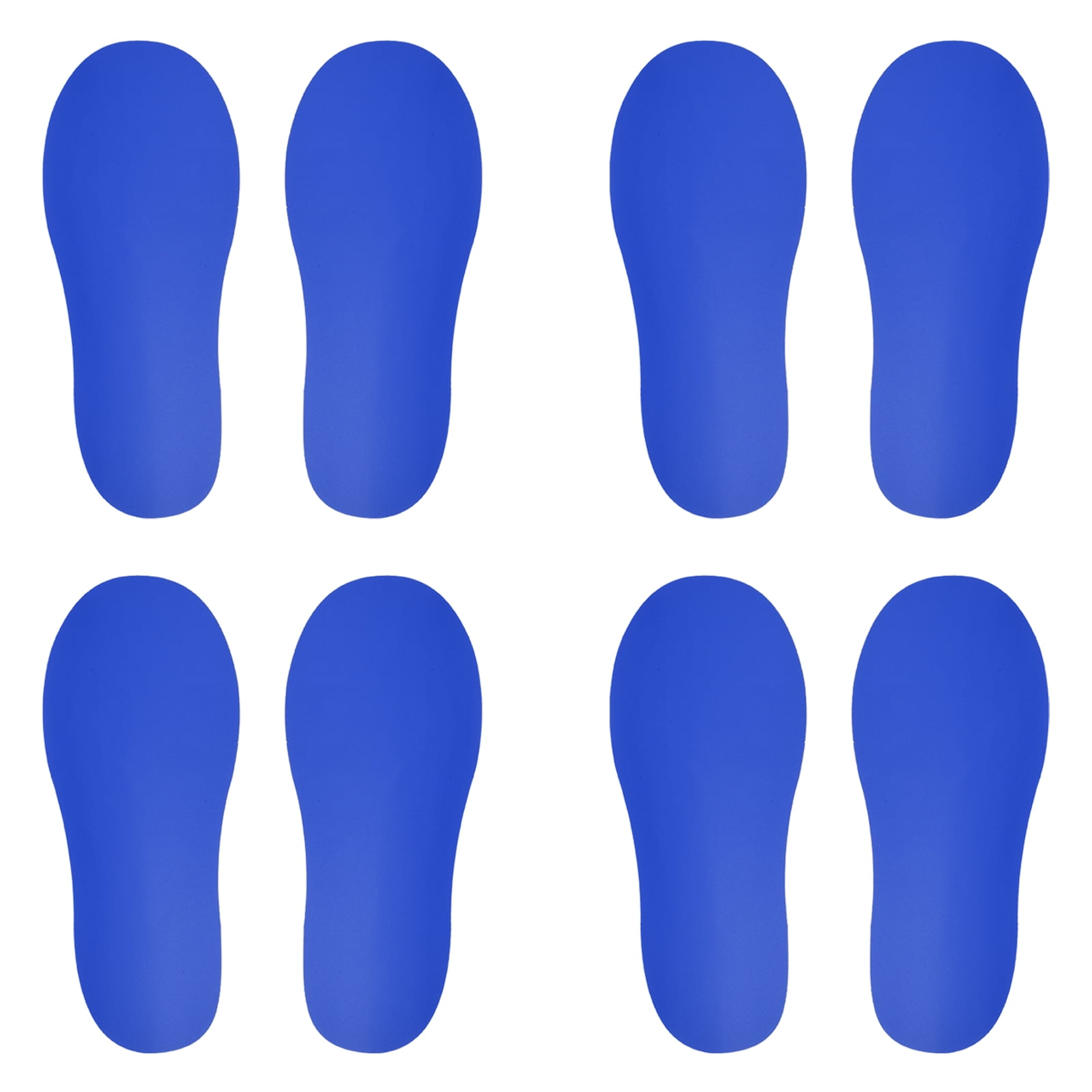 Unique Bargains Durable Footprint Sticker Shoes Floor Decal Sign Blue 10x4"