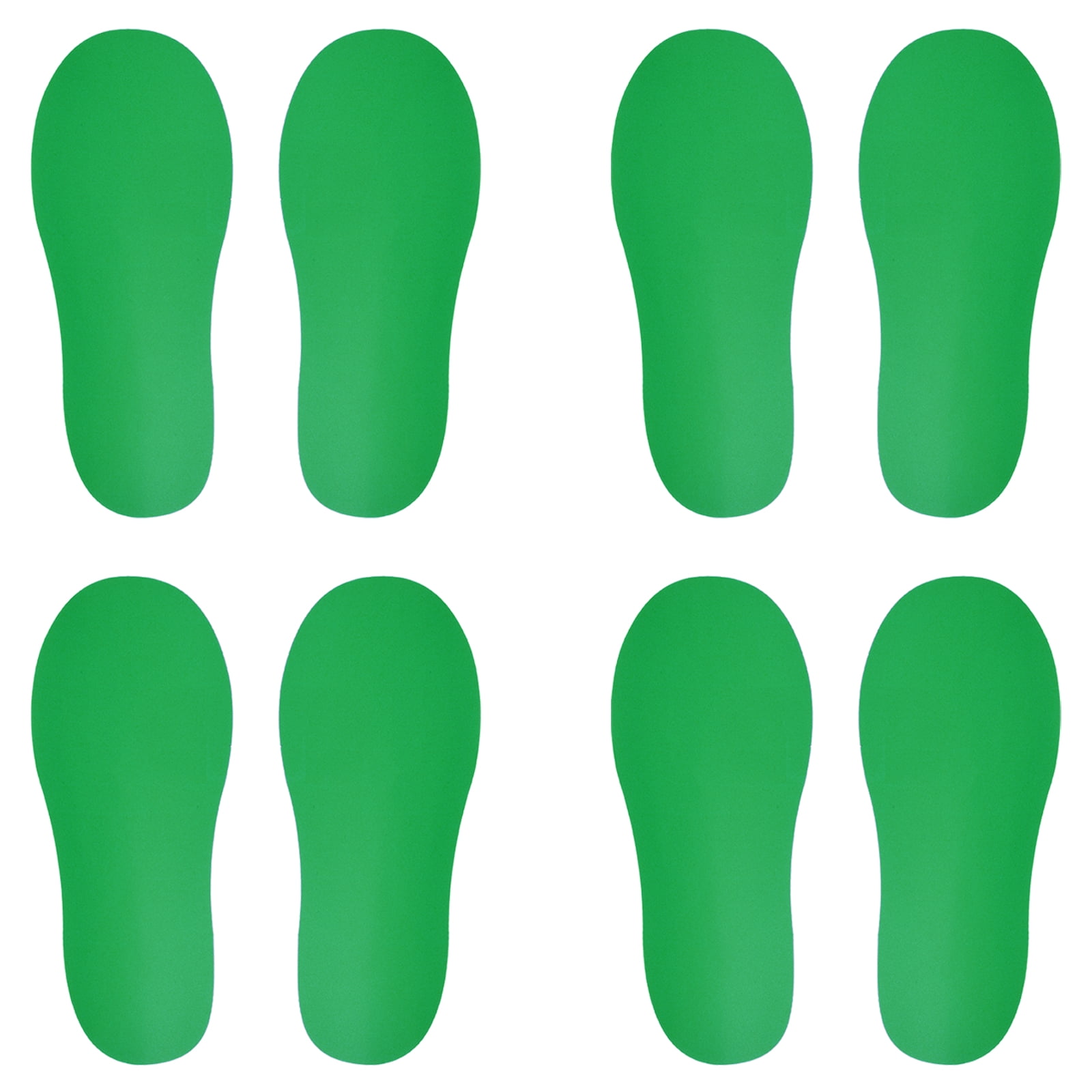 Unique Bargains Durable Footprint Sticker Shoes Floor Decal Sign Green 11x4.3"