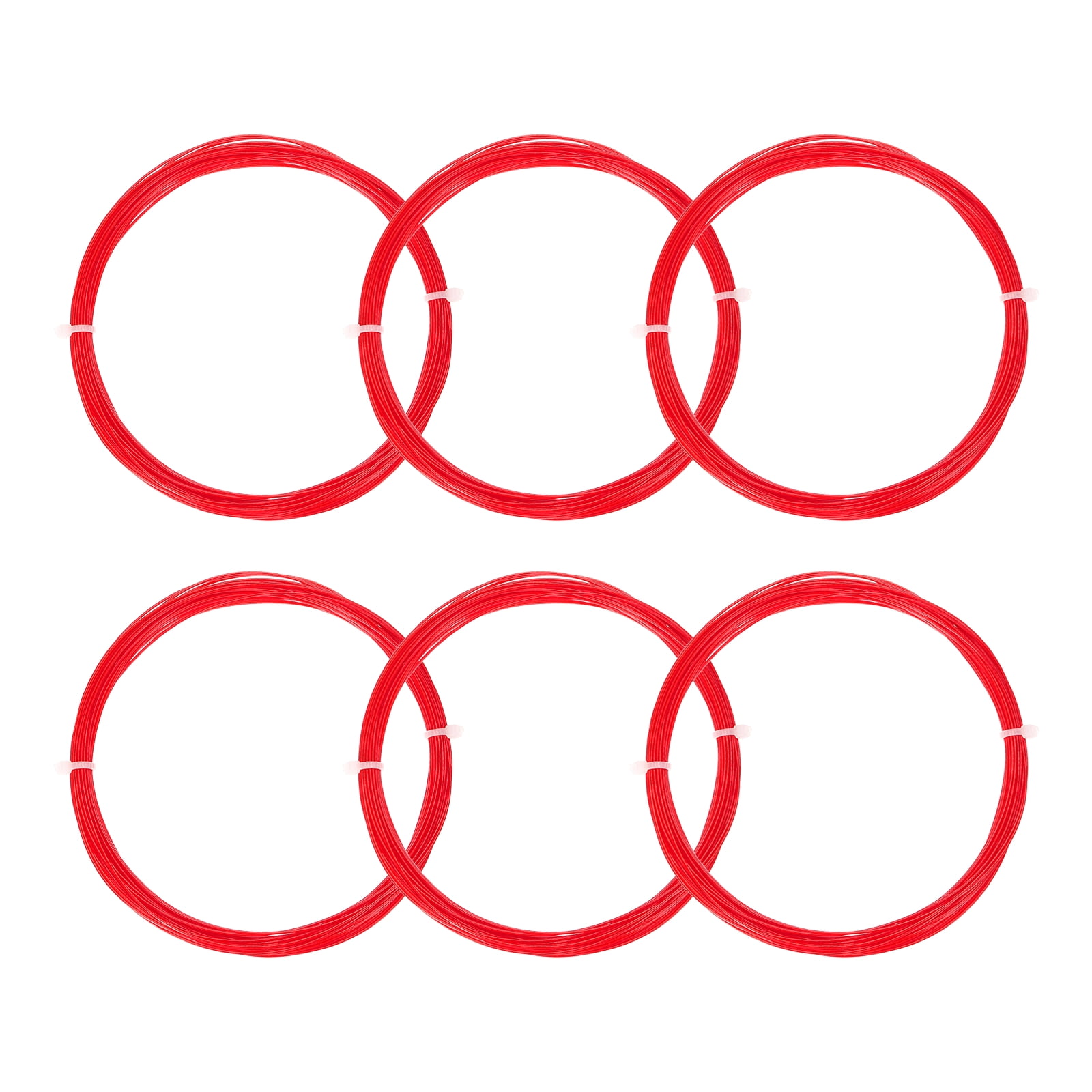 Unique Bargains Durable High Elastic Nylon Badminton Racket Racquet String Red