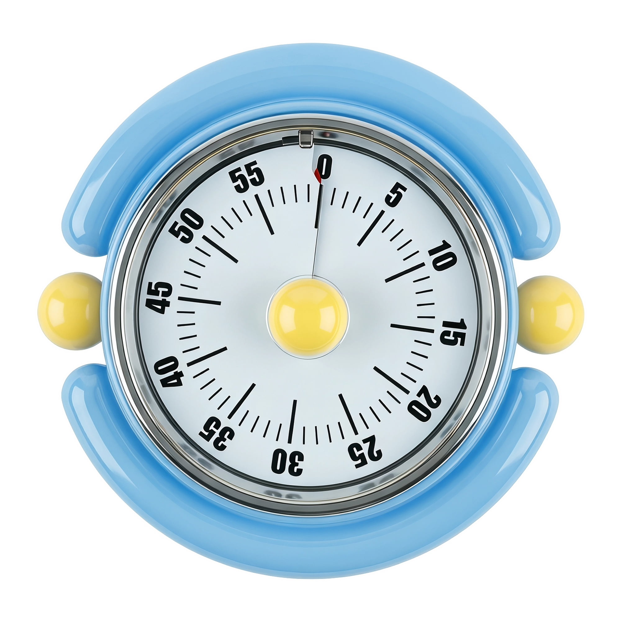 Unique Bargains Durable Loud Alarm Clock Magnetic Backing Timer Blue