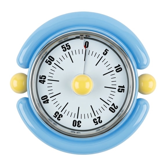 Unique Bargains Durable Loud Alarm Clock Magnetic Backing Timer Blue