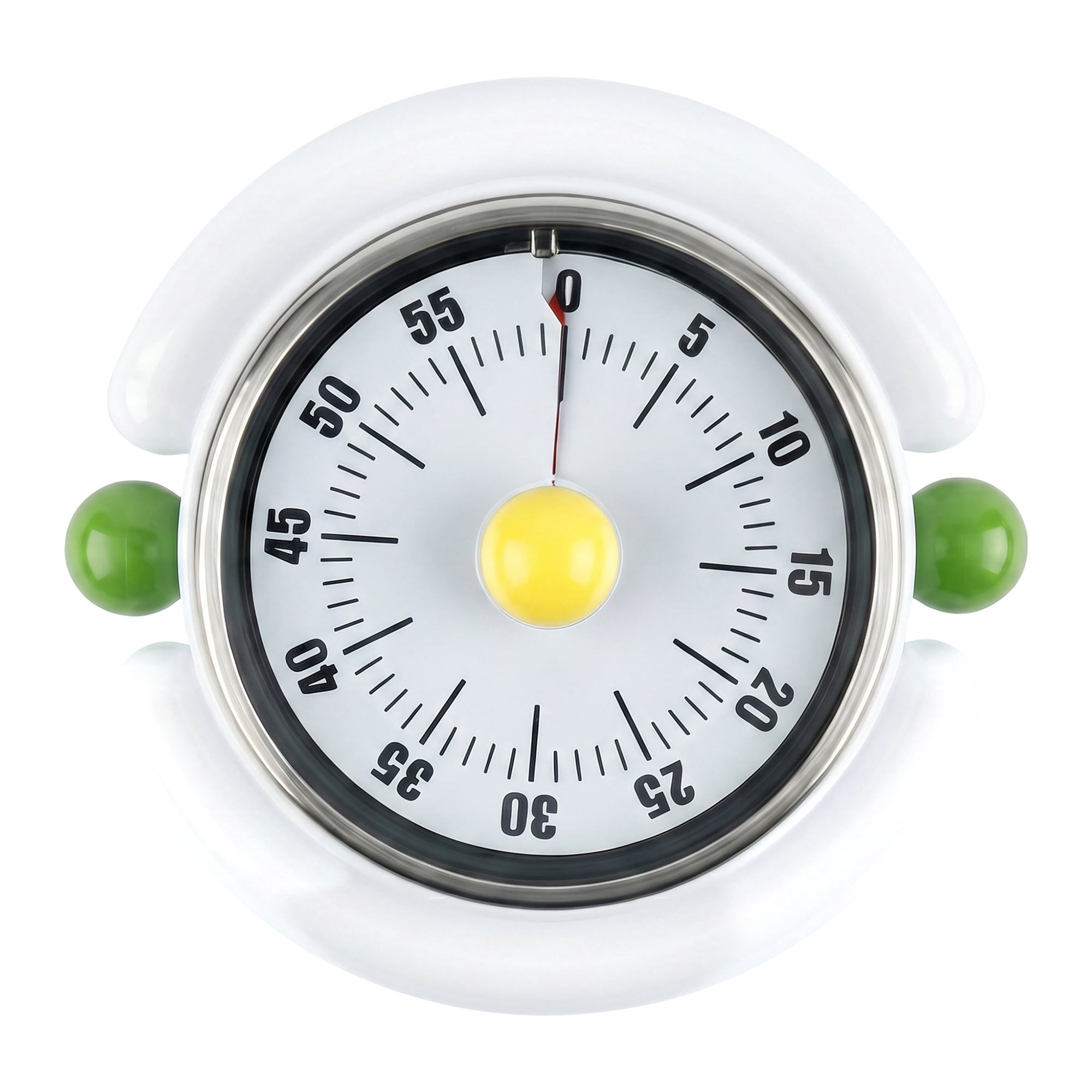 Unique Bargains Durable Loud Alarm Clock Magnetic Backing Timer White