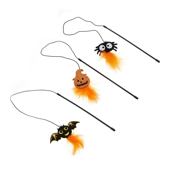 NOMADIC NOOK Durable Lovely Cat Playing Orange 3 Pcs