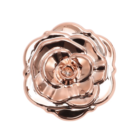 Unique Bargains Durable Makeup Mirror Chrome Rose Gold Tone 1 Pc