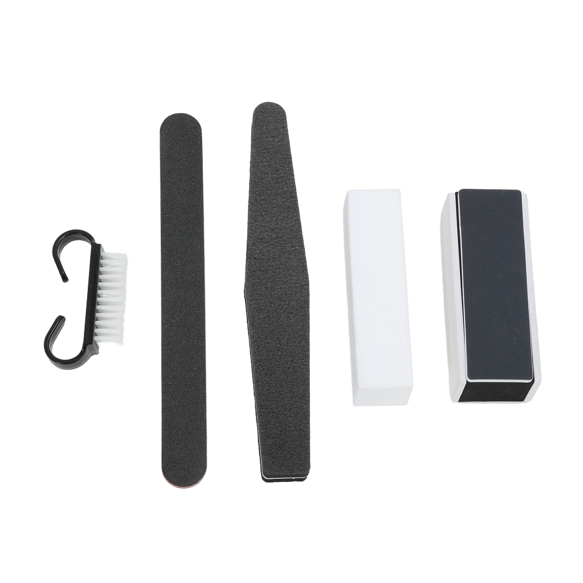 Unique Bargains Durable Manicure Tools Kit Essential For Nail Care Black White