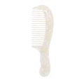 thumbnail image 1 of Unique Bargains Durable Marble Texture Large Tooth Comb 1 Pc White, 1 of 6