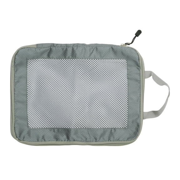 Unique Bargains Durable Mesh Packing Cube 1 Piece Gray 9.84"x4.72"x12.99"