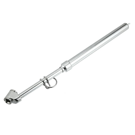 Unique Bargains Durable Metal 10-200 PSI Car Tire Pressure Gauge Pen for Car Auto Motorcycle Silver Tone