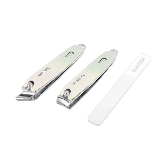 Unique Bargains Durable Nail Clippers 1 Set Green