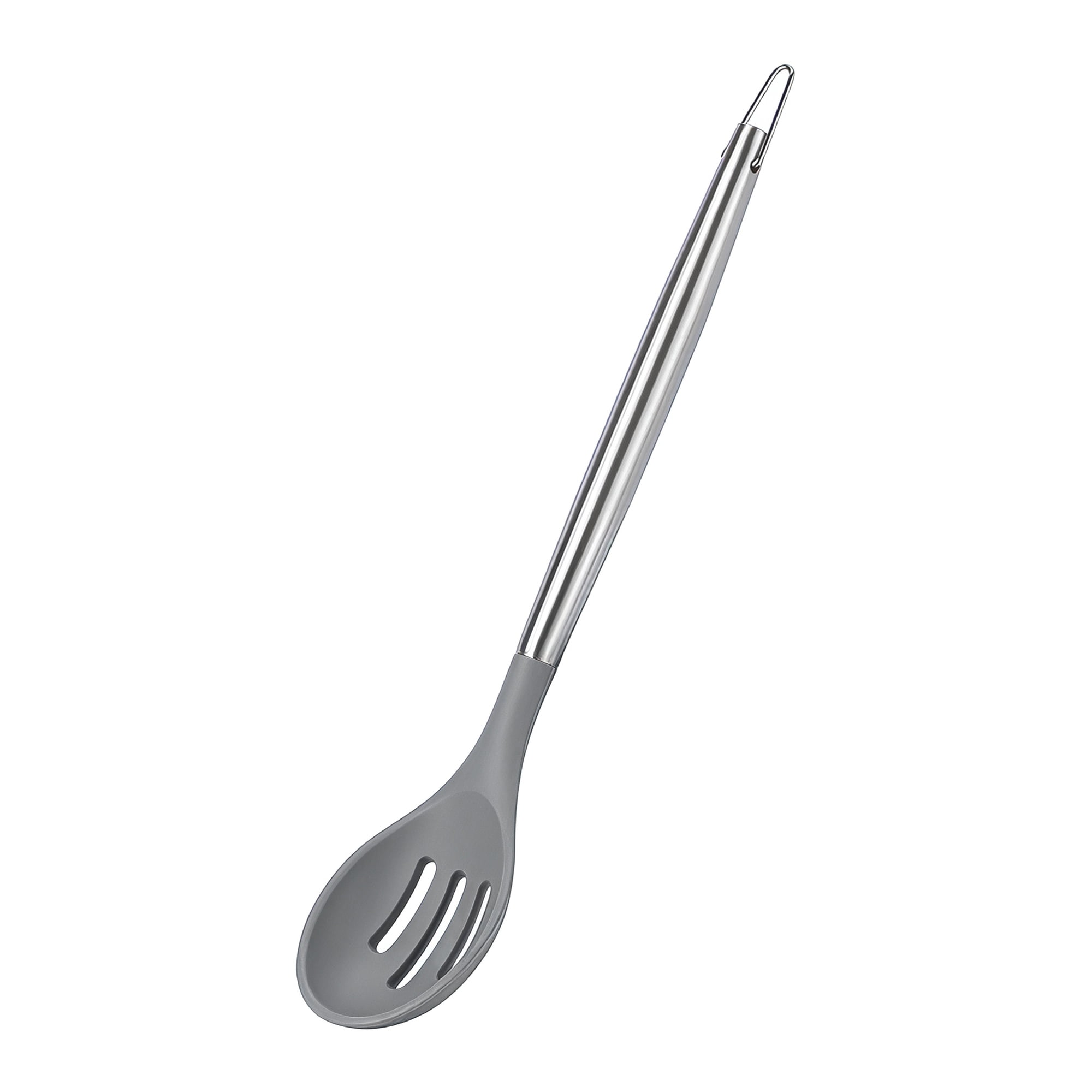 Unique Bargains Durable Non Stick Cookware Heat Resistant Silicone Spoon 13.4" x 2.8"