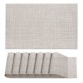 thumbnail image 1 of Unique Bargains Durable PVC Washable Woven Place Mat for Dining Tables and Home Use Gray, 1 of 6