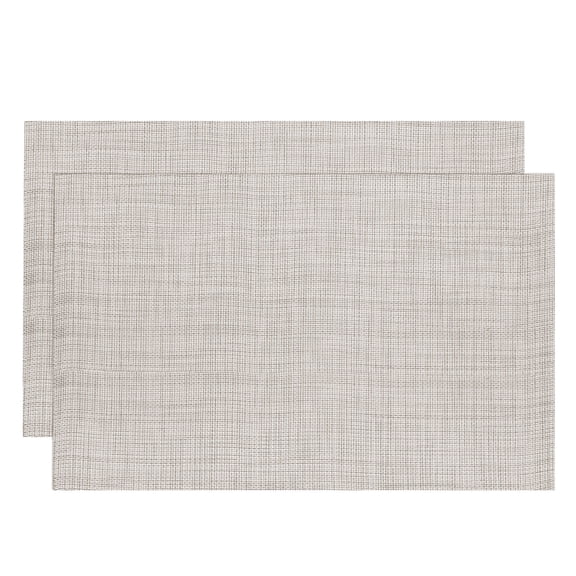 Unique Bargains Durable PVC Washable Woven Place Mats for Dining Tables and Home Use Beige