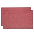 thumbnail image 1 of Unique Bargains Durable PVC Washable Woven Place Mats for Dining Tables and Home Use Red, 1 of 6
