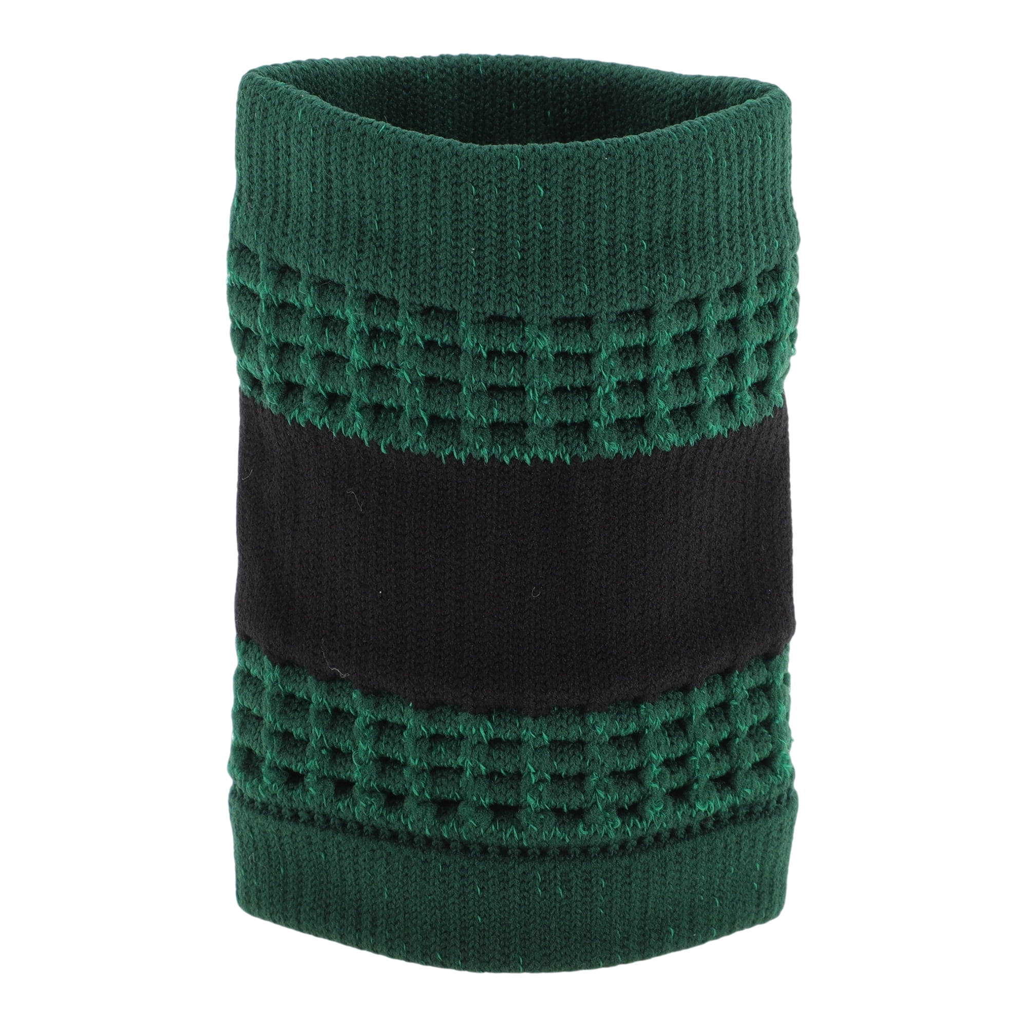Unique Bargains Durable Perspiration Wicking Wrist Sweatbands 1 Pc Dark Green Black