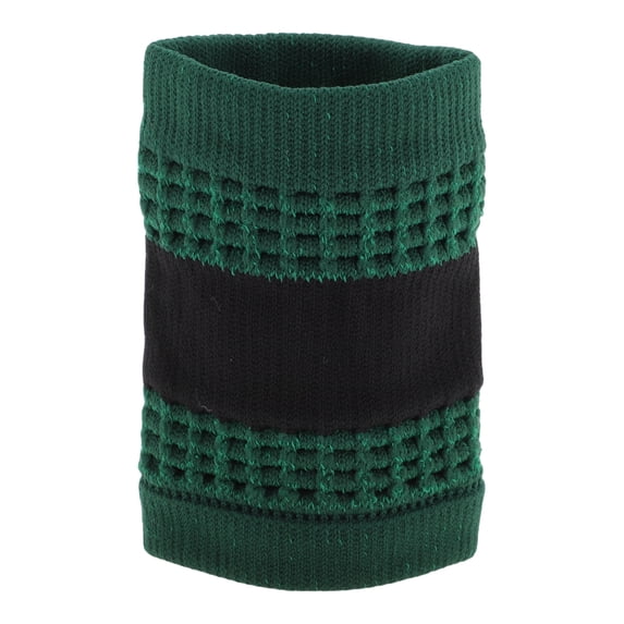 Unique Bargains Durable Perspiration Wicking Wrist Sweatbands 1 Pc Dark Green Black