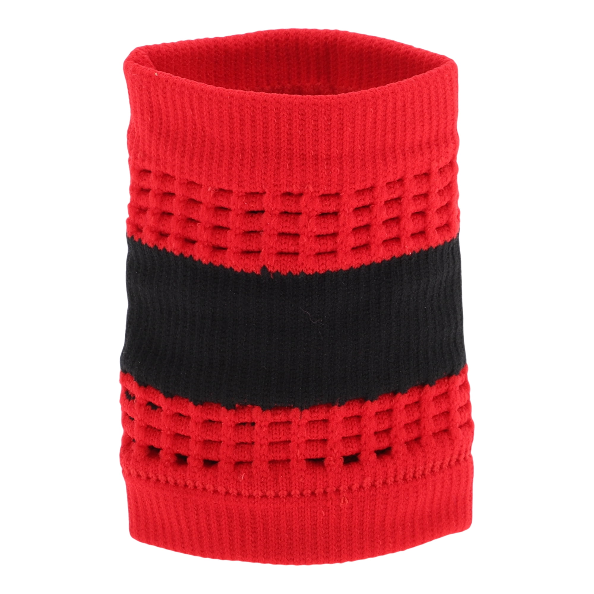 Unique Bargains Durable Perspiration Wicking Wrist Sweatbands 1 Pc Red Black