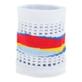 thumbnail image 1 of Unique Bargains Durable Perspiration Wicking Wrist Sweatbands 1 Pc White Blue, 1 of 6