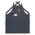 thumbnail image 1 of Unique Bargains Durable Polyester Kitchen Apron with Pockets for Cooking 26.4x30.7in Black, 1 of 6