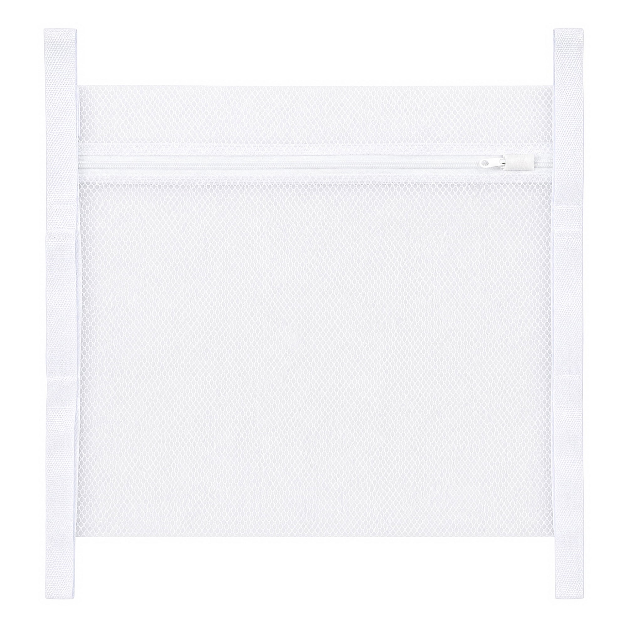 Unique Bargains Durable Polyester Laundry Shoe Bag for Washing Machine White 15.7"x15.7"