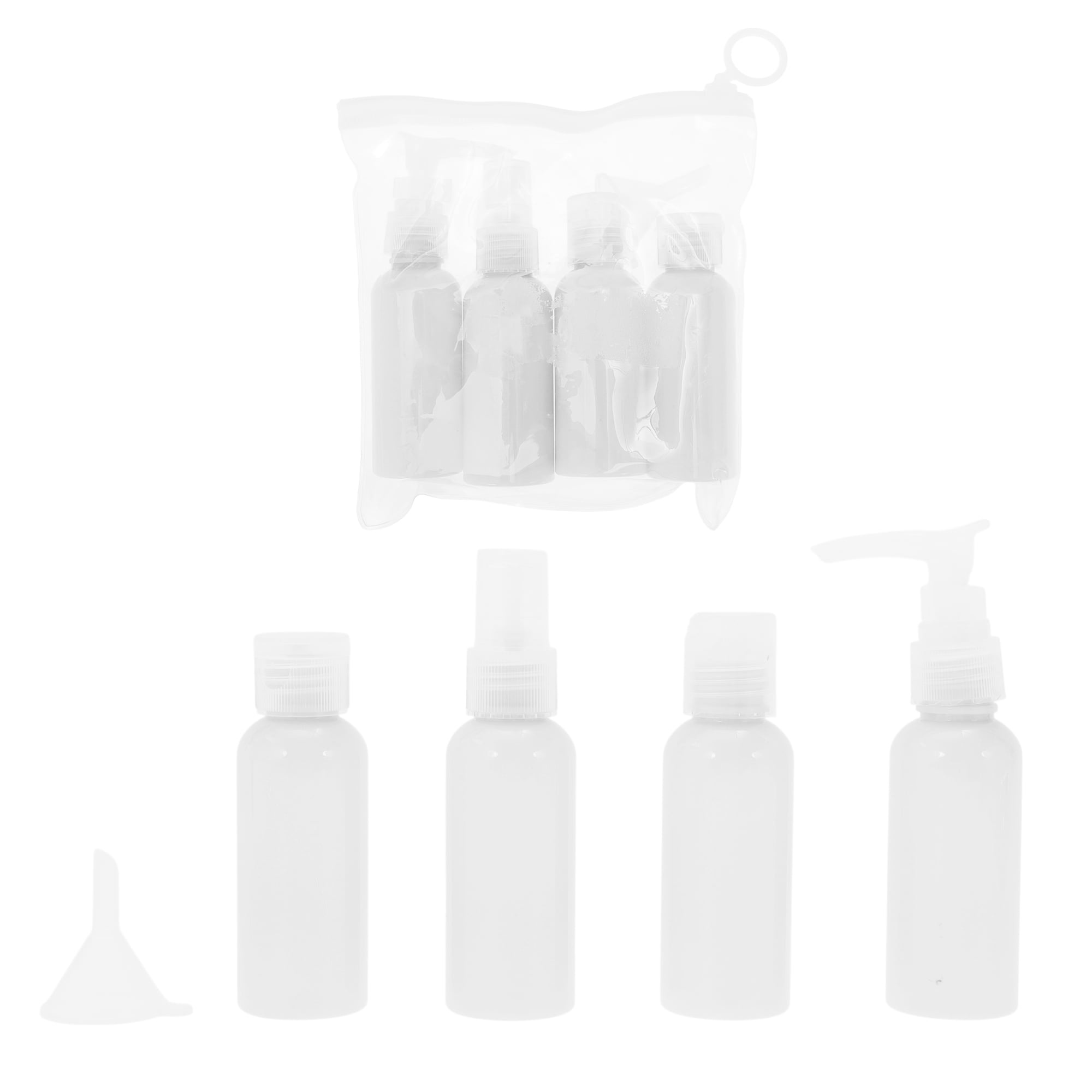Unique Bargains Durable Portable Travel Accessories Bag Set 5 Pcs White