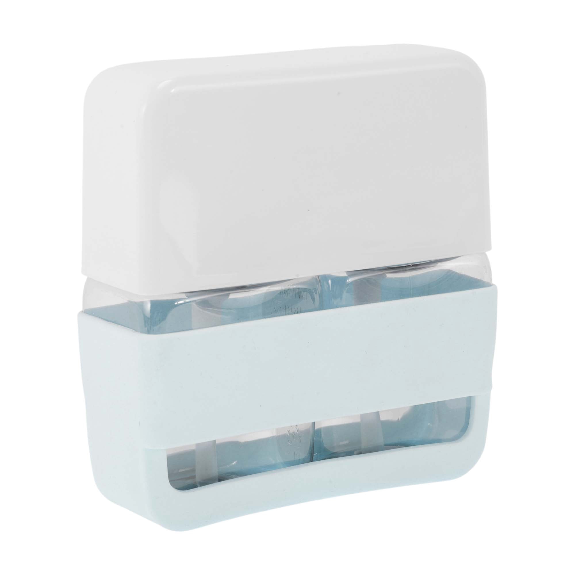 Unique Bargains Durable Reusable Travel Container 2 Pcs Light Blue