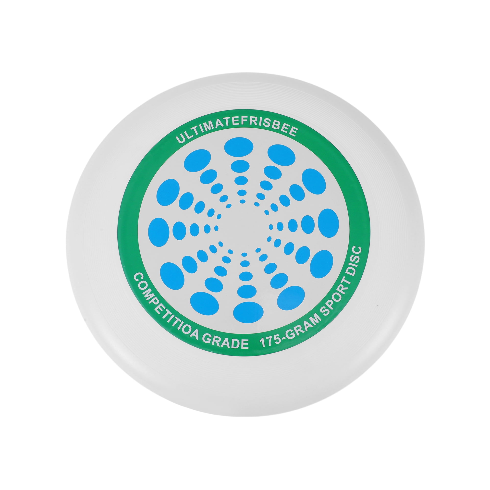 Unique Bargains Durable Round Flying Disc 10.63 Inch Diameter ["White, Blue, Green"]