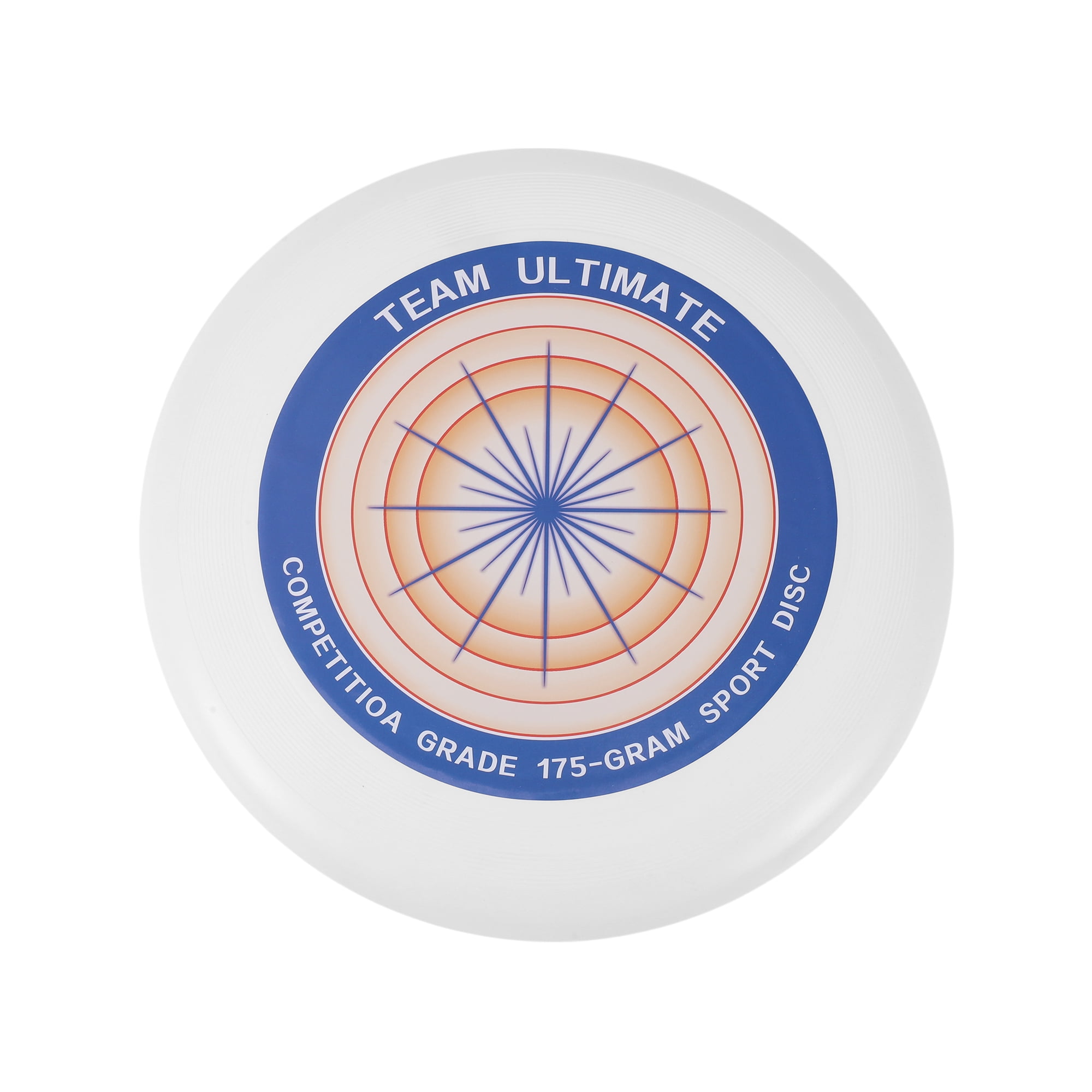 Unique Bargains Durable Round Flying Disc 10.63 Inch Diameter ["White, Red, Blue"]