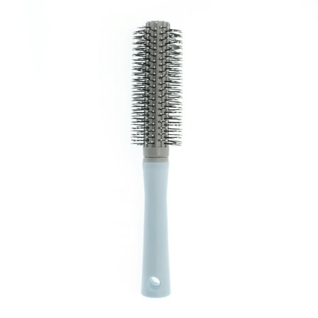 Unique Bargains Durable Round Vent Hair Brush for Curly Straight Wavy Hair Blue
