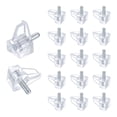 thumbnail image 1 of Unique Bargains Durable Shelf Support Pegs for Cabinets Shelves Clear 0.12" x 0.39", 1 of 5