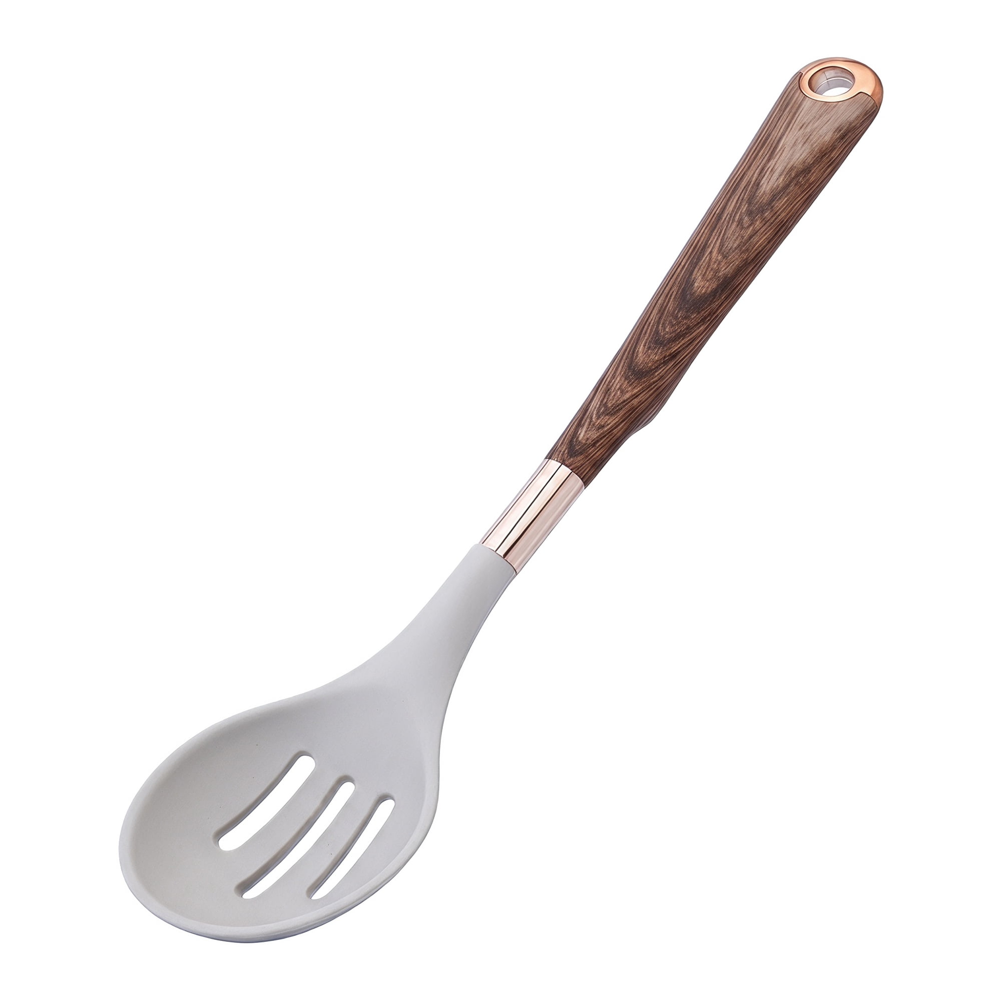 Unique Bargains Durable Silicone Heat Resistant Spoon for Cookware Slotted spoon 13"x2.7"