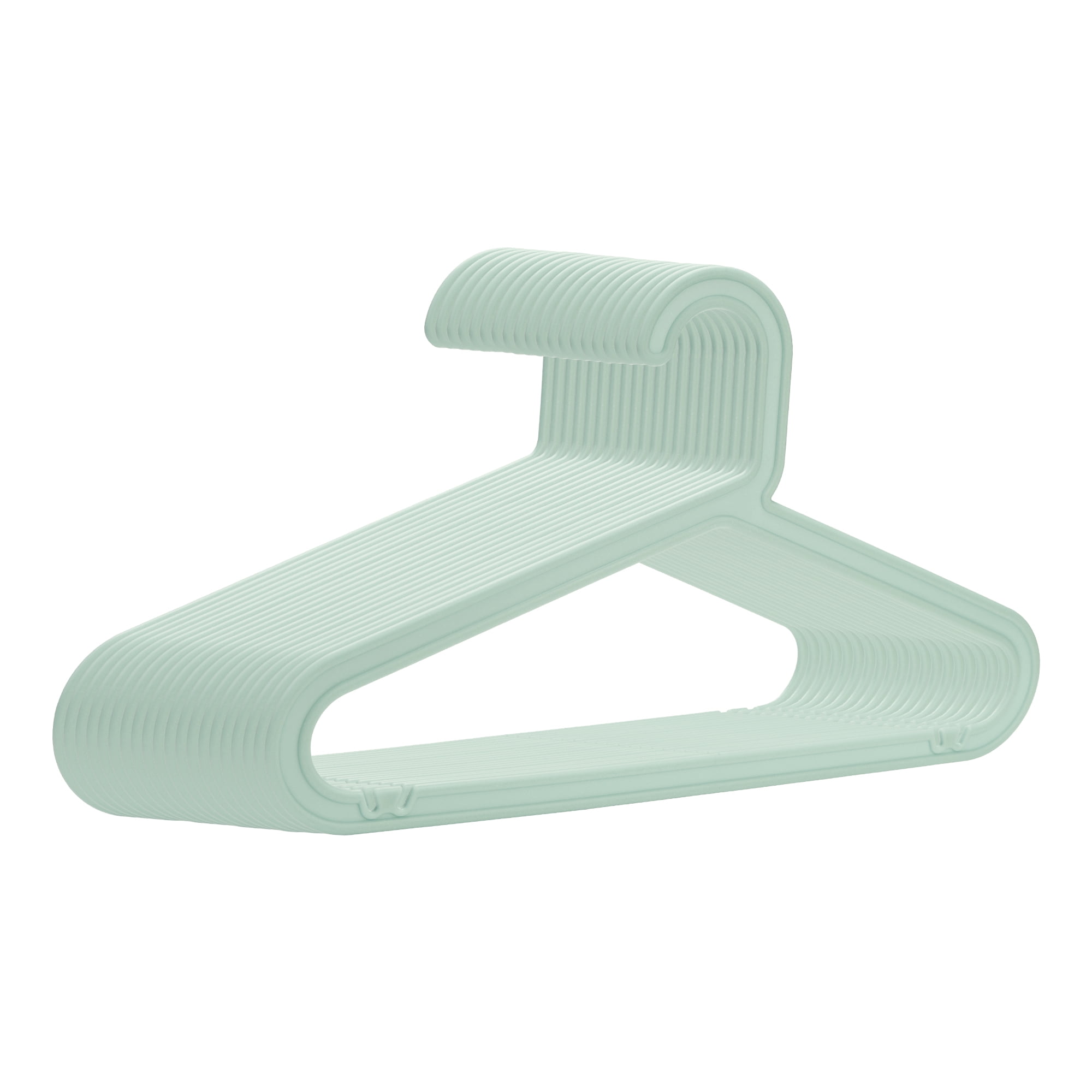 Unique Bargains Durable Space Saving Clothes Hangers 20 Packs Green