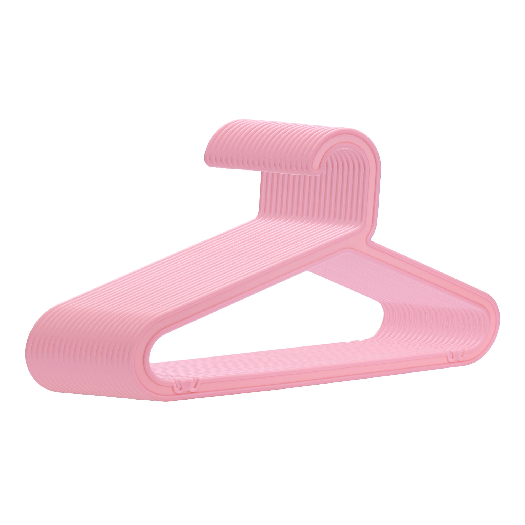 Unique Bargains Durable Space Saving Clothes Hangers 20 Packs Pink