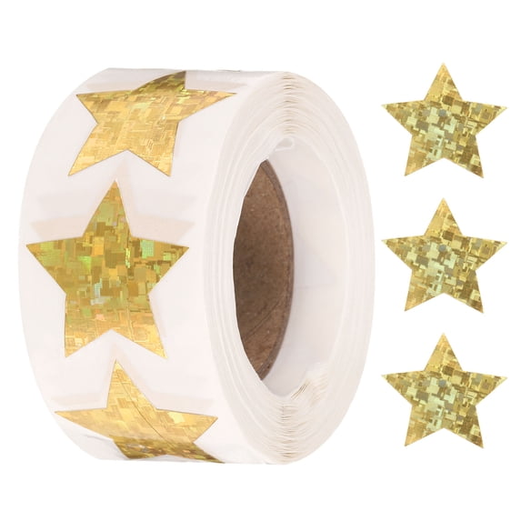 Star Stickers Self-Adhesive Stickers Label for Shop Home and Classroom Use Gold