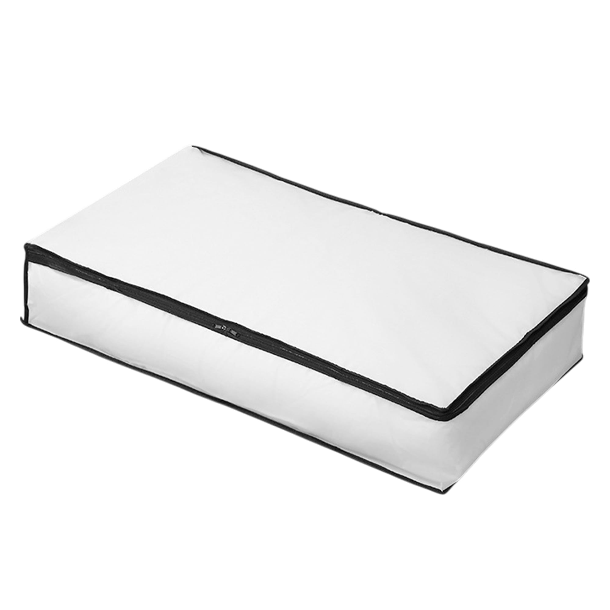 Unique Bargains Durable Storage Bag 1Pc Clear White Black 41.34"x17.72"x5.91"