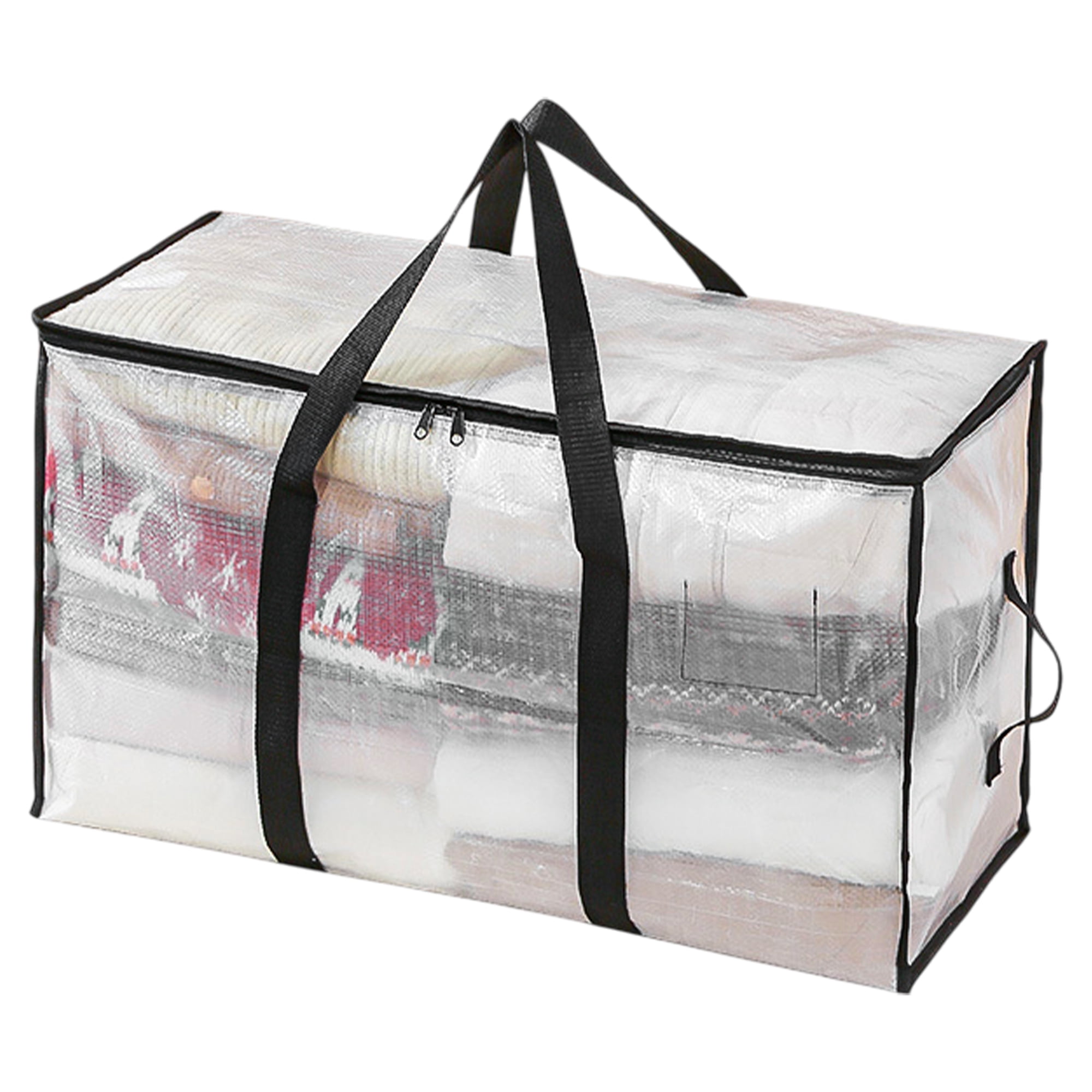 Unique Bargains Durable Storage Bag Storage Bins for Storaging 1Pc Clear Size S