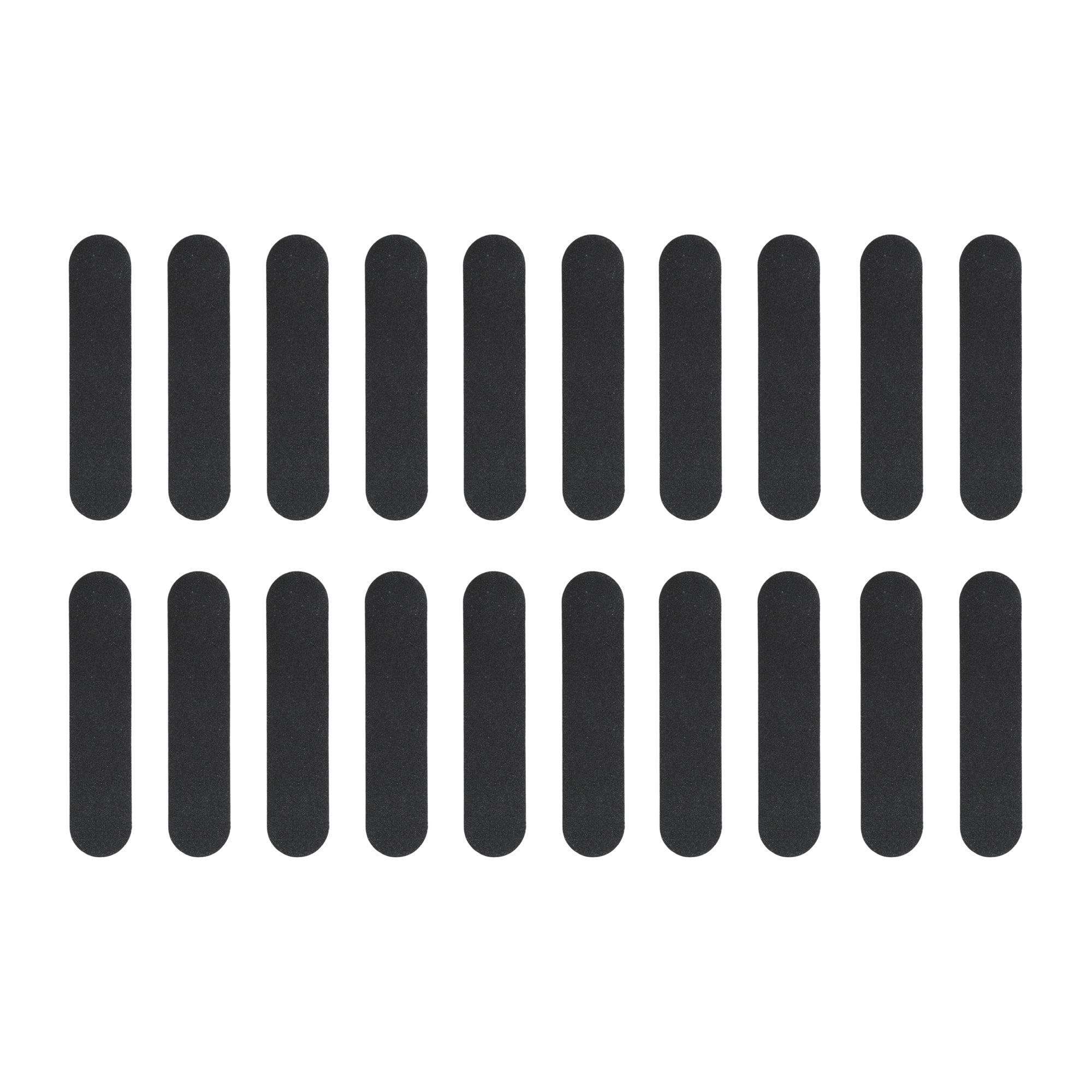 Unique Bargains Durable Straight Nail Files 20 Pcs Black [Straight]