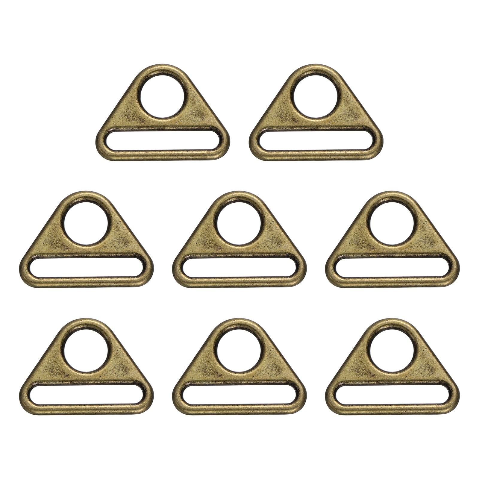 Unique Bargains Durable Triangle Buckles Adjuster D Rings Strap Use Bronze