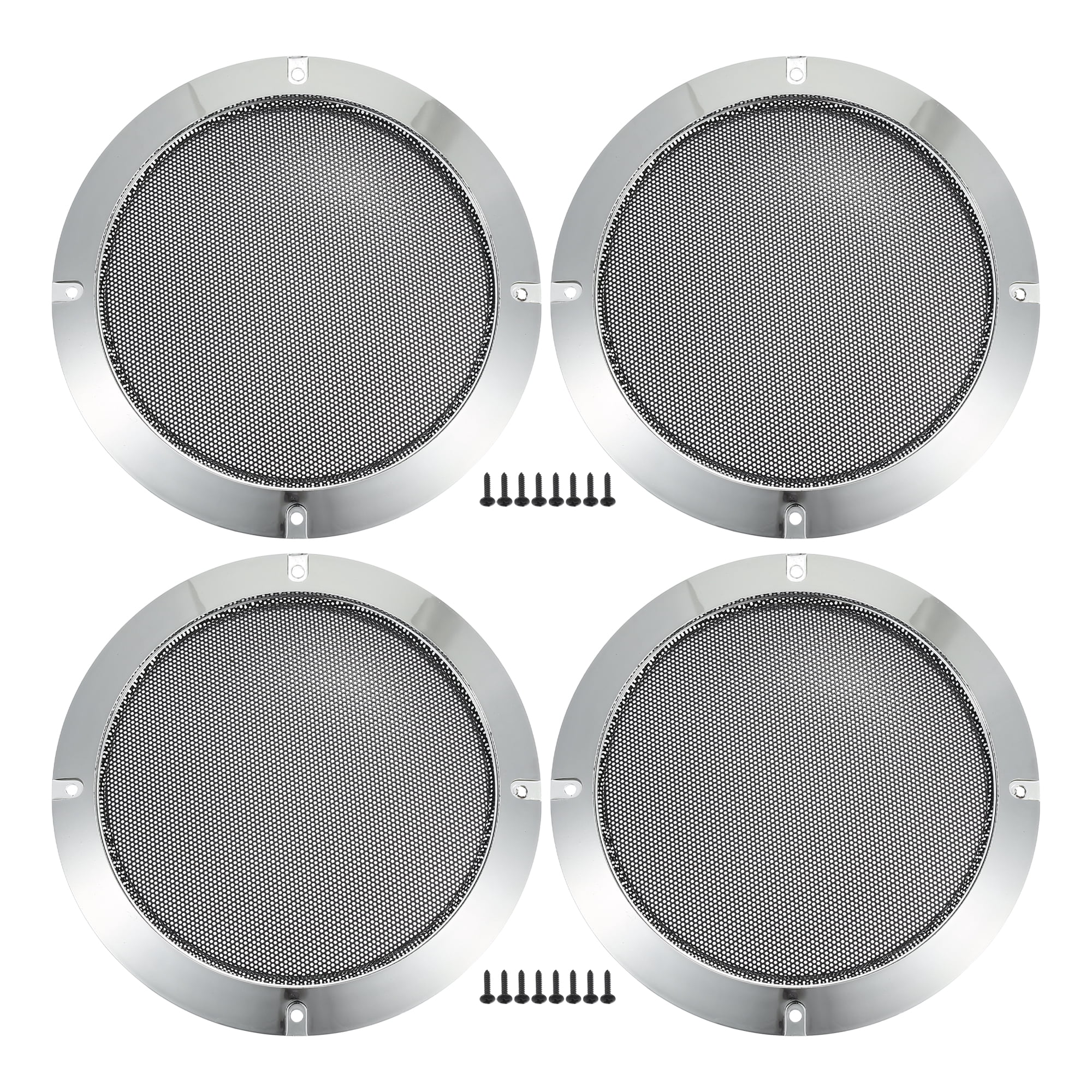Unique Bargains Durable Universal Car Speaker Grills Cover with Mounting Screws 6.5"
