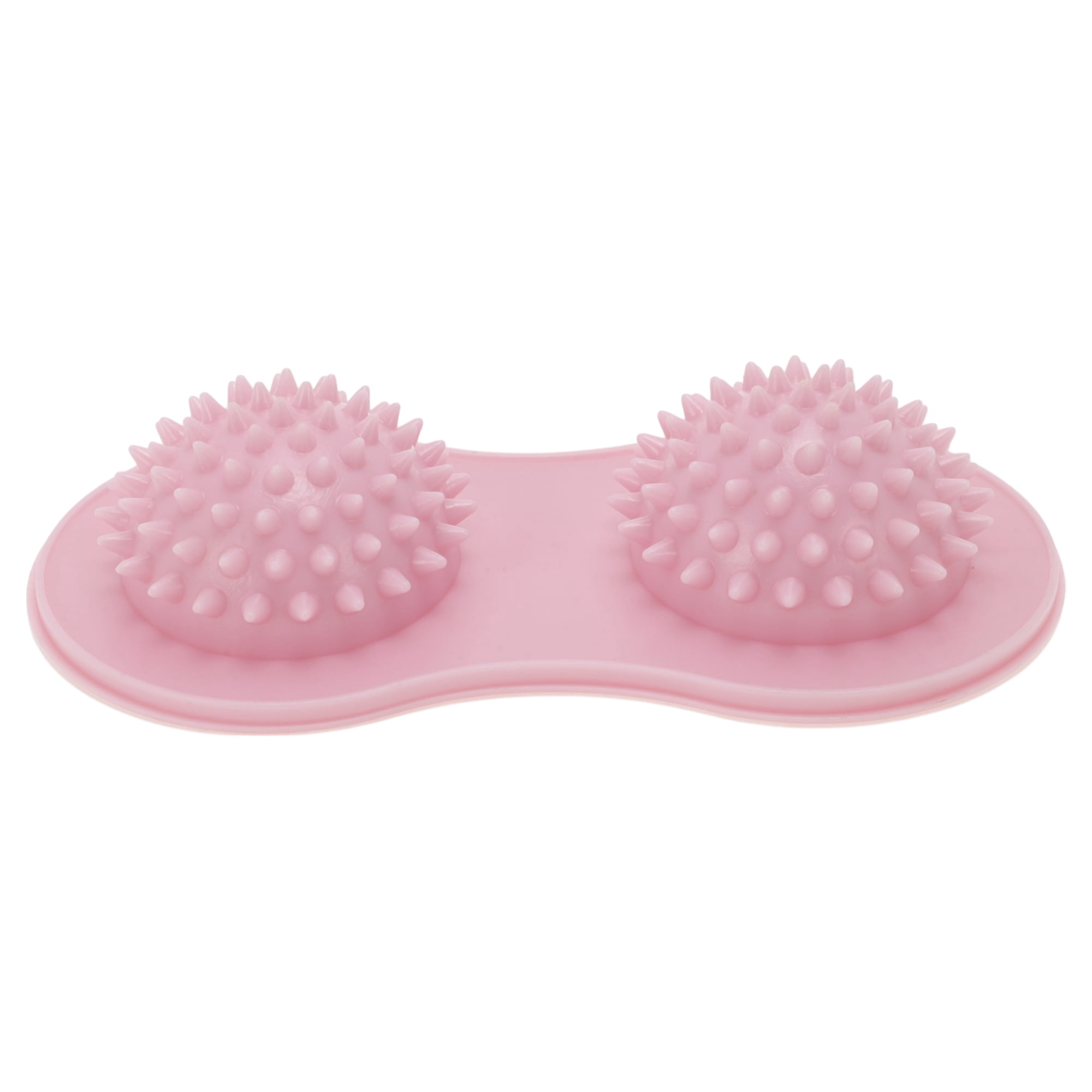 Unique Bargains Durable Useful 1 Pc Double Sphere Foot Massager for Home Pink
