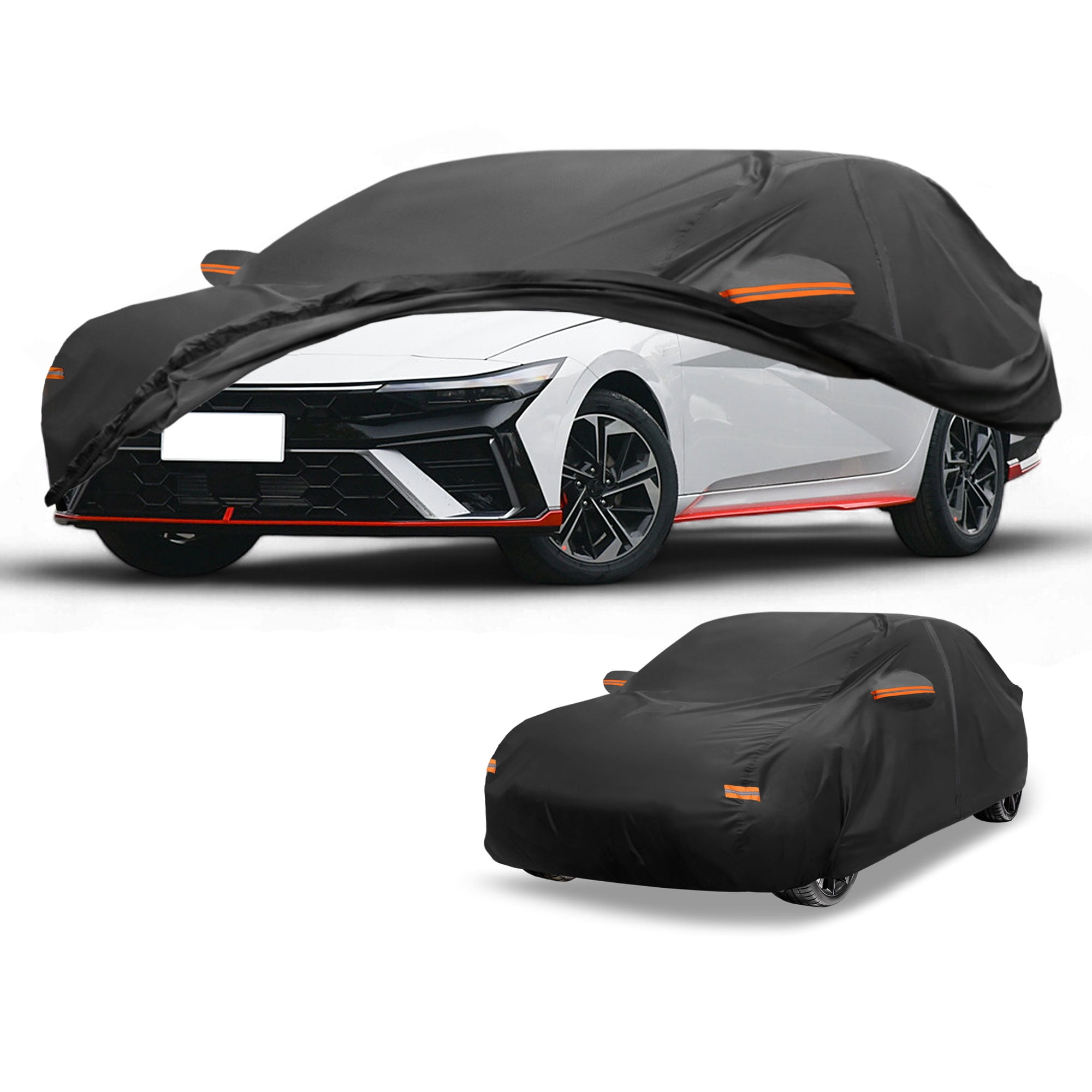 Unique Bargains Durable Waterproof Car Cover Black for Hyundai Elantra