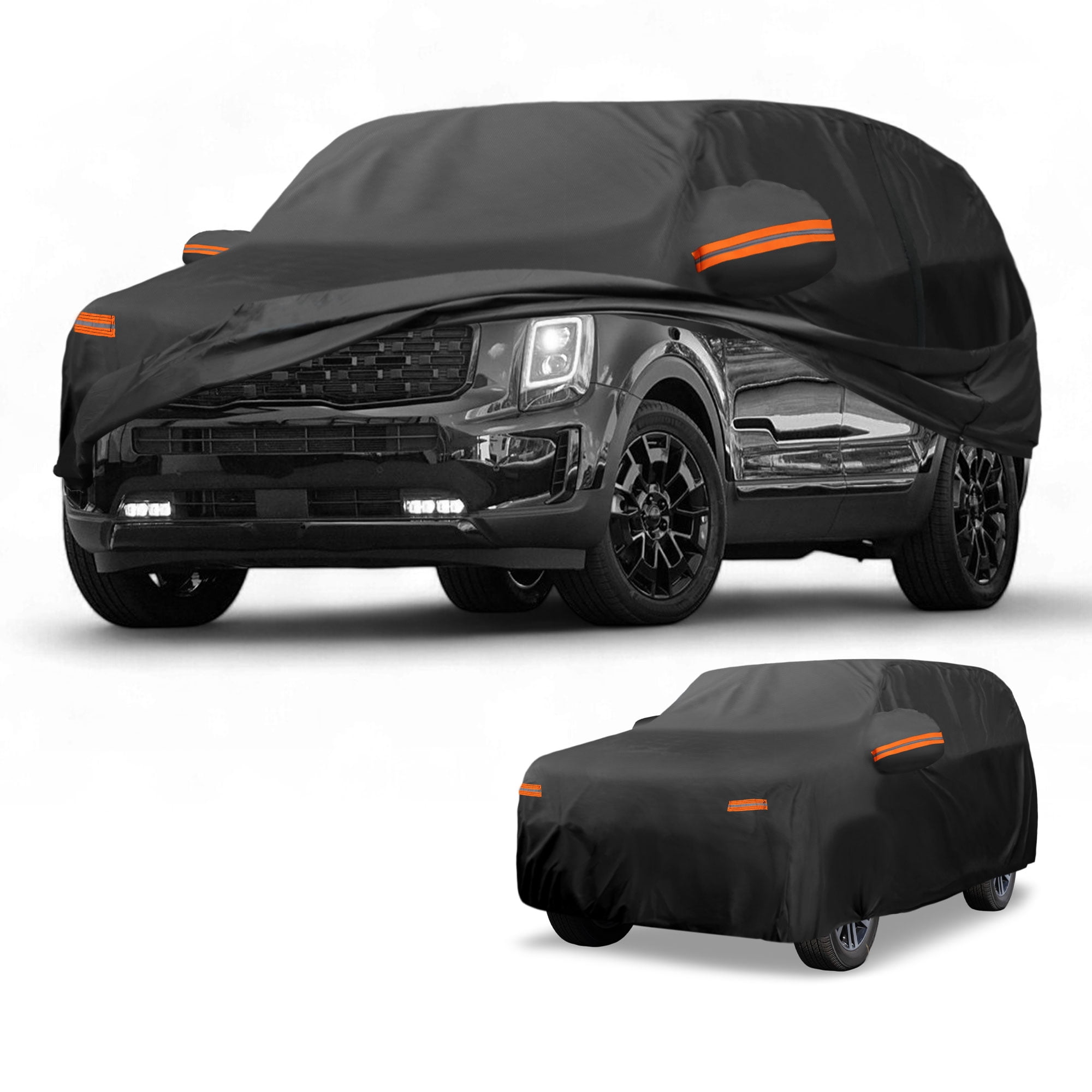 Unique Bargains Durable Waterproof Car Cover Black for Kia Telluride