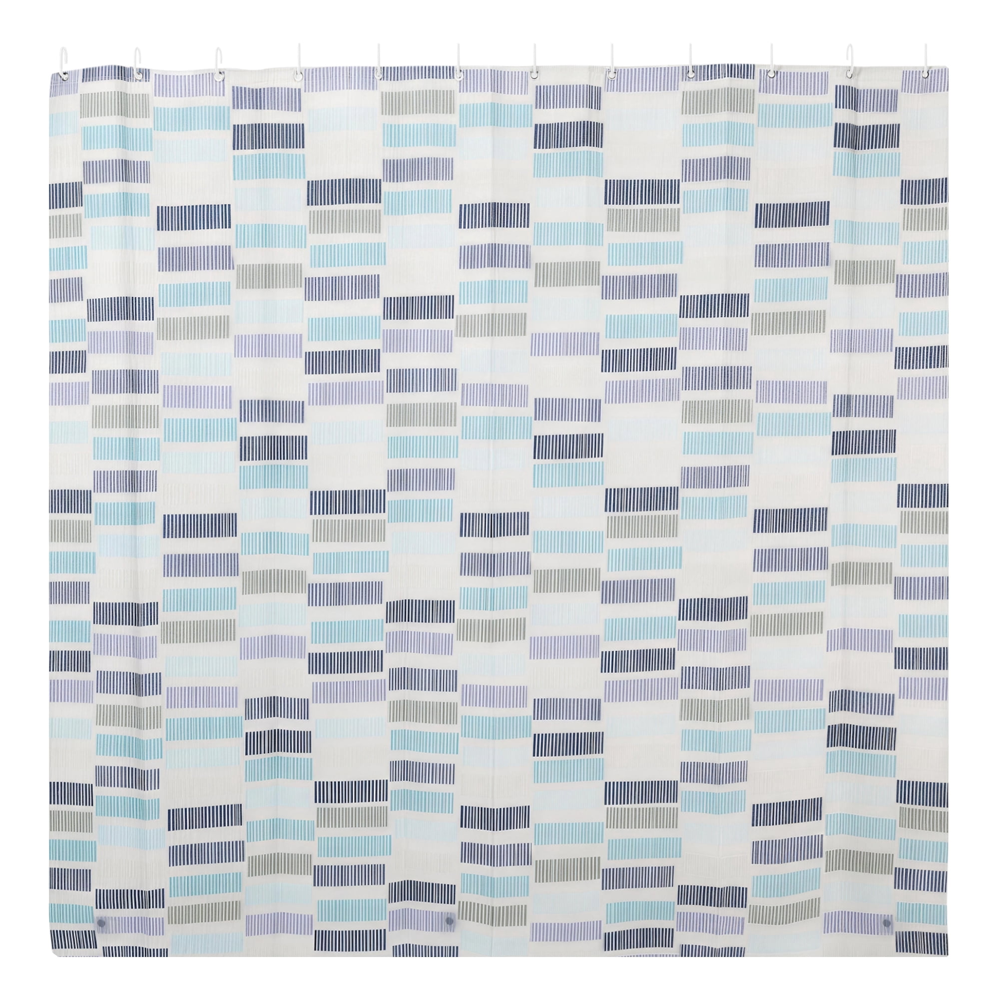 Unique Bargains Durable Waterproof Geometric Pattern Shower Curtain 70.87x70.87