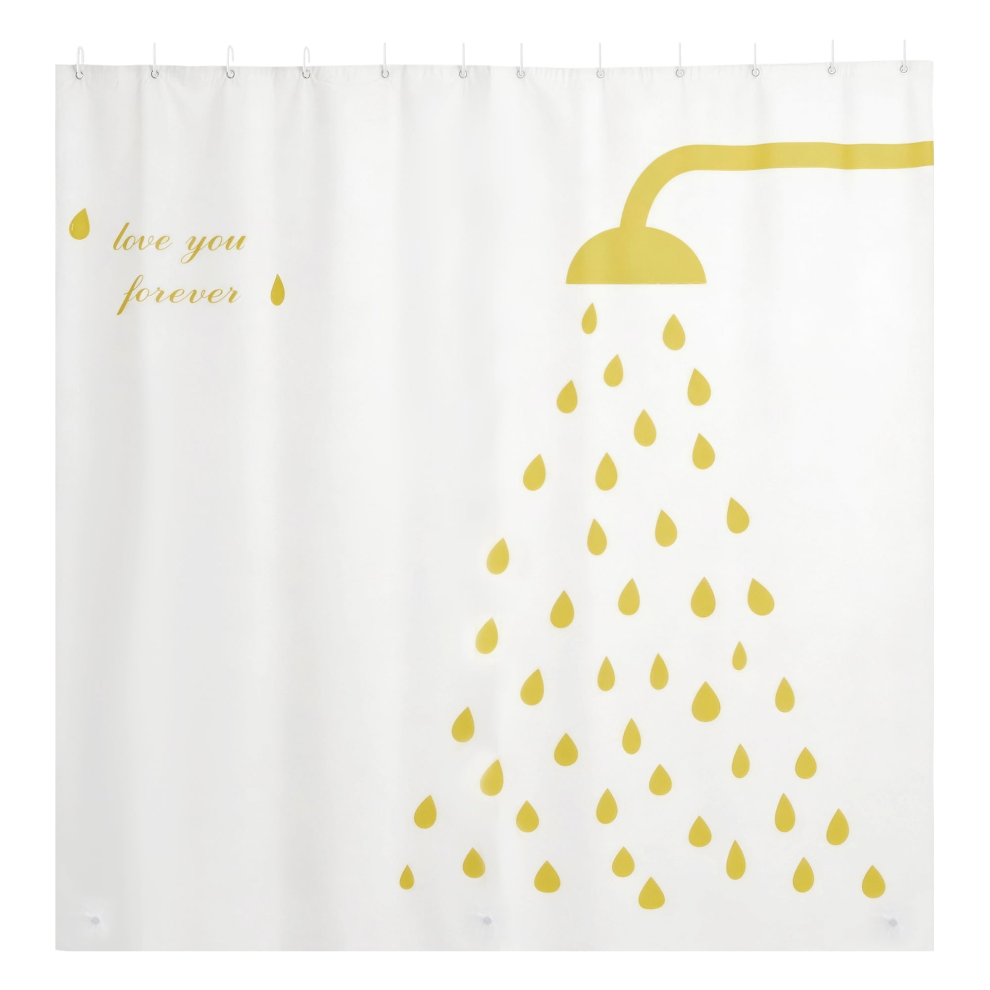 Unique Bargains Durable Waterproof Pattern Design Shower Curtain 70.87x70.87