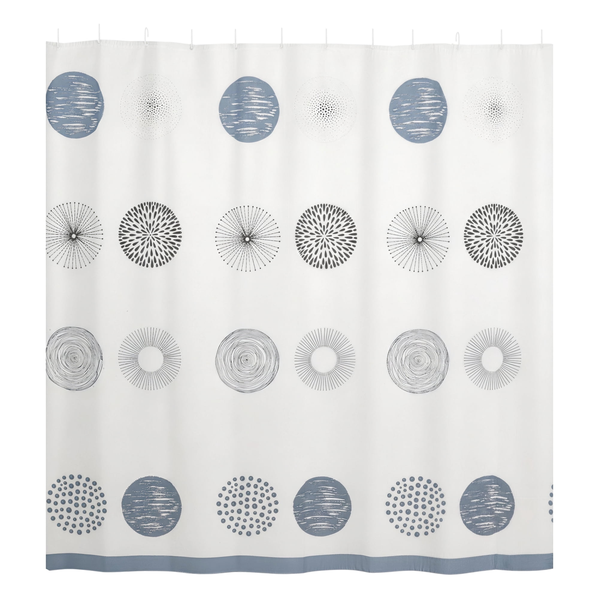 Unique Bargains Durable Waterproof Pattern Lightweight Shower Curtain 70.87x70.87