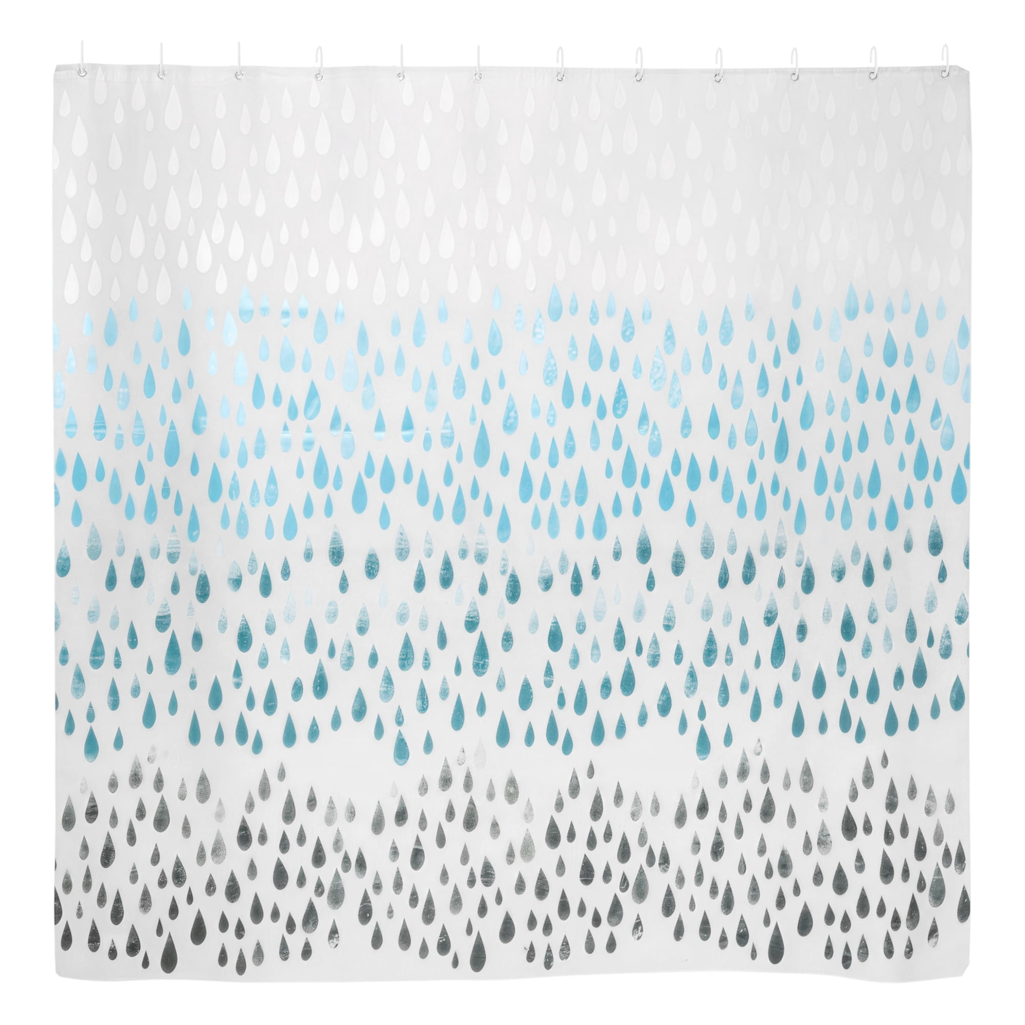 Unique Bargains Durable Waterproof Teardrop Pattern Shower Curtain 70.87x70.87