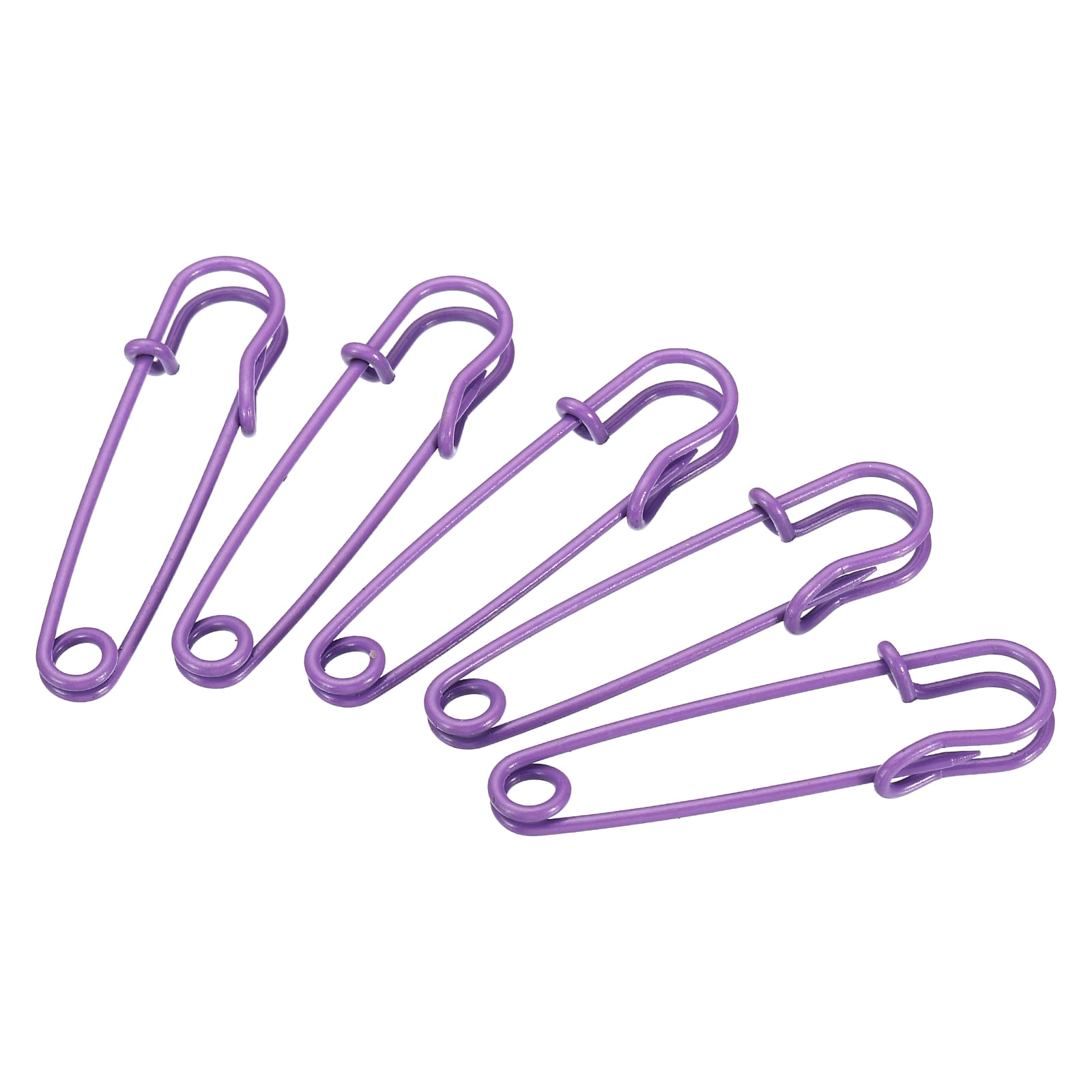 Unique Bargains Durable and Versatile Safety Pins Sewing Pins Purple 2.48 Inch