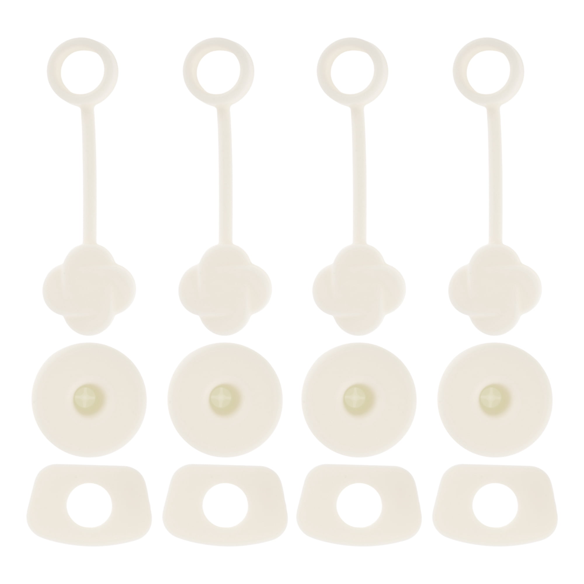 Unique Bargains Dust-Proof 30oz Straw Cover Set of 4 Beige