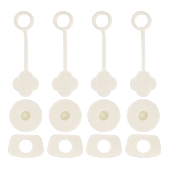 Unique Bargains Dust-Proof 30oz Straw Cover Set of 4 Beige